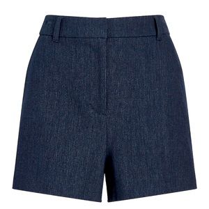 Express - Editor Super High Waisted Shorts - Twill - Dark Wash